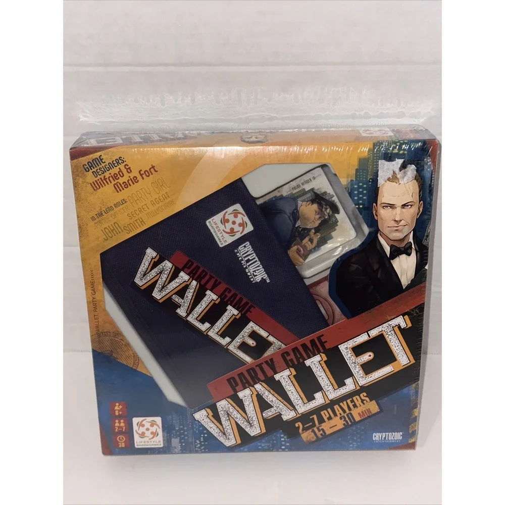 Cryptozoic Entertainment Party Game Wallet 2-7 players 15-30 min New Sealed F21‎